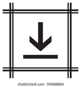  Arrow  icon,vector. Flat design. 