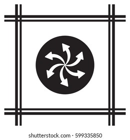  Arrow   icon,vector. Flat design.
