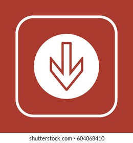  Arrow   icon,vector. Flat design.