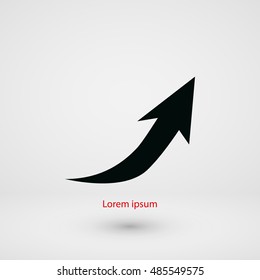 arrow icon.vector, flat design best vector icon