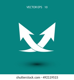arrow icon,vector, flat design best vector icon