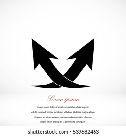 arrow icon,vector, flat design best vector icon