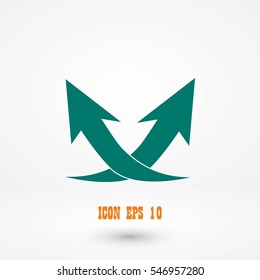 arrow icon,vector, flat design best vector icon
