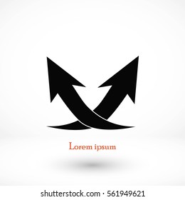 arrow icon,vector, flat design best vector icon