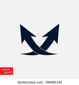 arrow icon,vector, flat design best vector icon