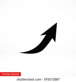arrow icon.vector, flat design best vector icon