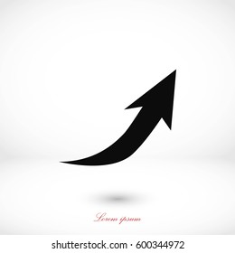 arrow icon.vector, flat design best vector icon