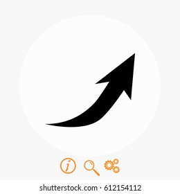 arrow icon.vector, flat design best vector icon