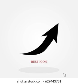 arrow icon.vector, flat design best vector icon