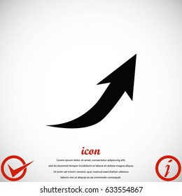 arrow icon.vector, flat design best vector icon