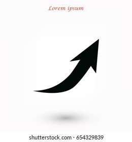 arrow icon.vector, flat design best vector icon