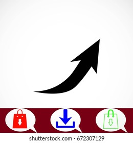 arrow icon.vector, flat design best vector icon