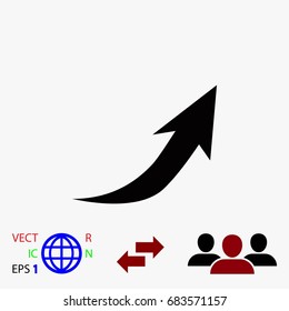 arrow icon.vector, flat design best vector icon