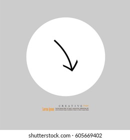 arrow icon.vector illustration.