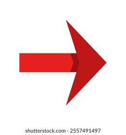 Arrow illustrated on white background