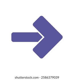 Arrow illustrated in vector on white background