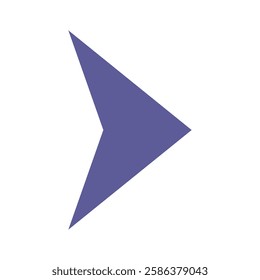 Arrow illustrated in vector on white background