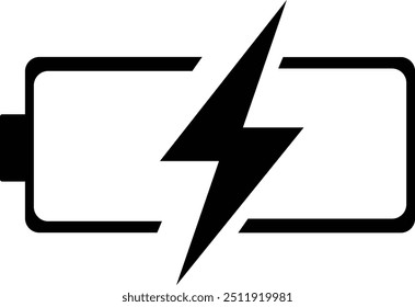 arrow illustration battery charge icon 