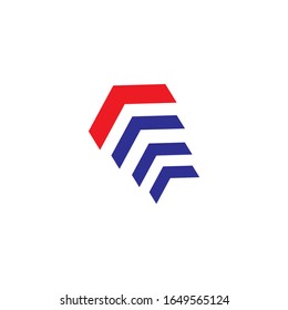 Arrow illustration logo vector template