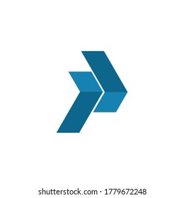 Plantilla vectorial de logotipo de ilustración de flecha