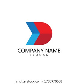 Plantilla vectorial de logotipo de ilustración de flecha
