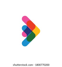Arrow illustration logo vector template