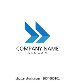 Arrow illustration logo vector template