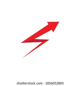 Arrow illustration logo vector template