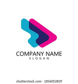 Arrow illustration logo vector template