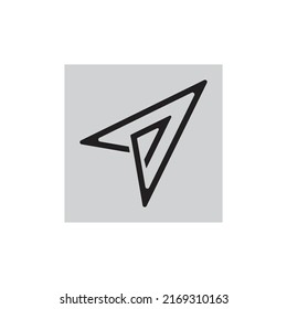 Plantilla vectorial de logotipo de ilustración de flecha