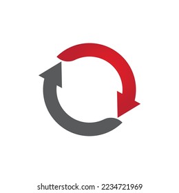 Arrow illustration logo vector template