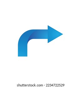 Arrow illustration logo vector template
