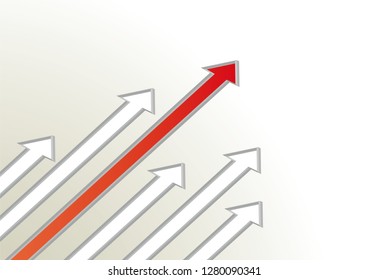It is an arrow illustration that pierces through many arrows.