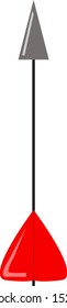 Arrow, illustration, vector on white background.