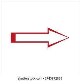 arrow. illustration for web and mobile design.