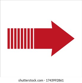 arrow. illustration for web and mobile design.