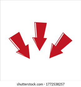 arrow. illustration for web and mobile design.