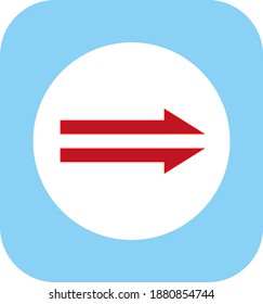 Pfeil. Illustration für Web- und Mobile-Design.
