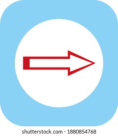 arrow. illustration for web and mobile design.