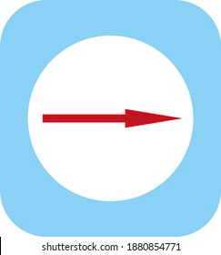 Pfeil. Illustration für Web- und Mobile-Design.