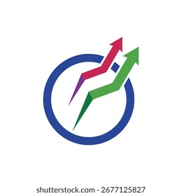 Vector de diseño de logotipo de ilustración de flecha