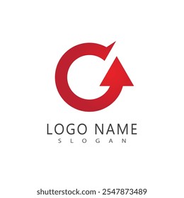 Arrow ilustration logo icon vector template