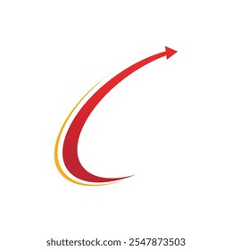 Arrow ilustration logo icon vector template