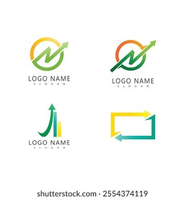 Arrow ilustration logo icon vector template