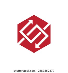 Arrow ilustration logo icon vector template