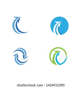 Arrow ilustration logo vector template