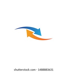 Arrow ilustration logo vector template