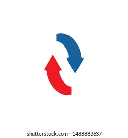 Arrow ilustration logo vector template