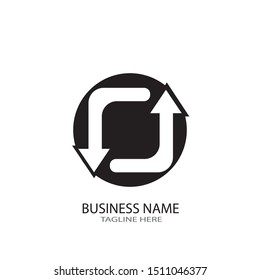 ARROW ILUSTRATION LOGO VECTOR TEMPLATE