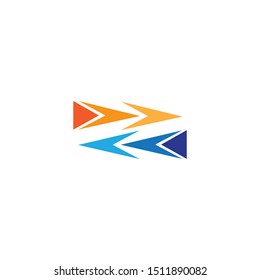 ARROW ILUSTRATION LOGO VECTOR TEMPLATE